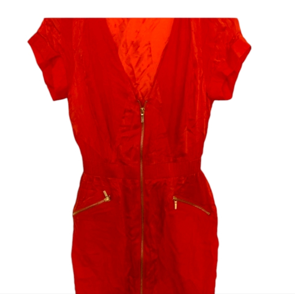 Beautiful BEBE  satin dress Large